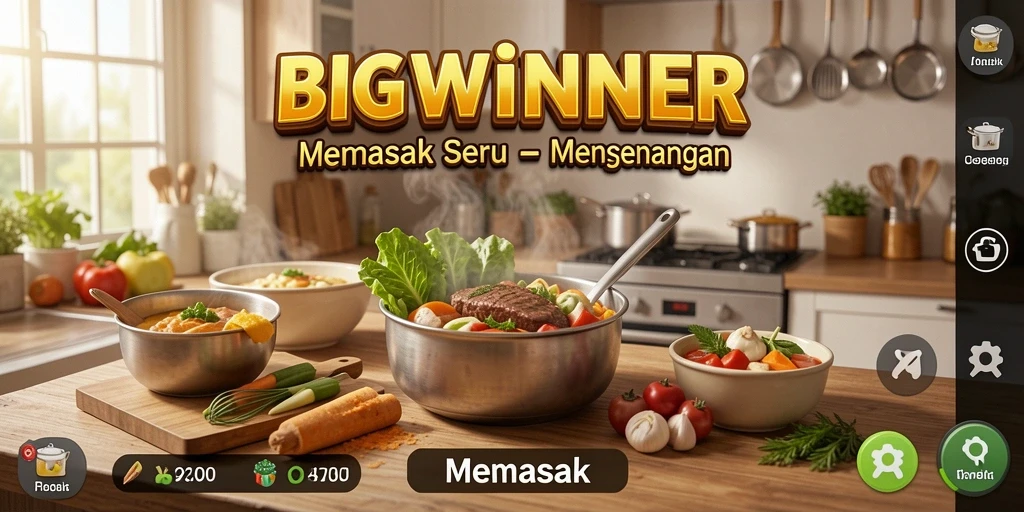 Antarmuka game BIGWINNER yang menarik dan fungsional.