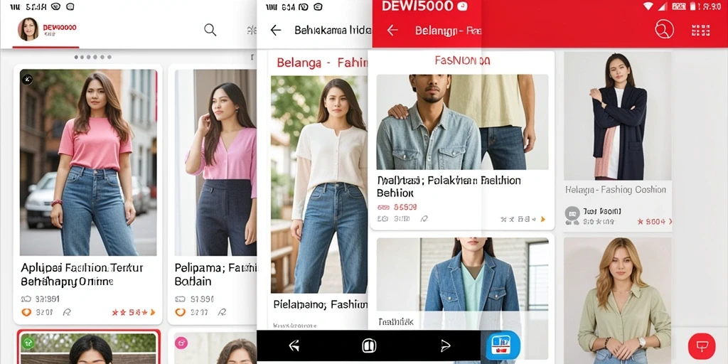 Tampilan antarmuka aplikasi DEWI5000 yang menarik dan mudah digunakan.