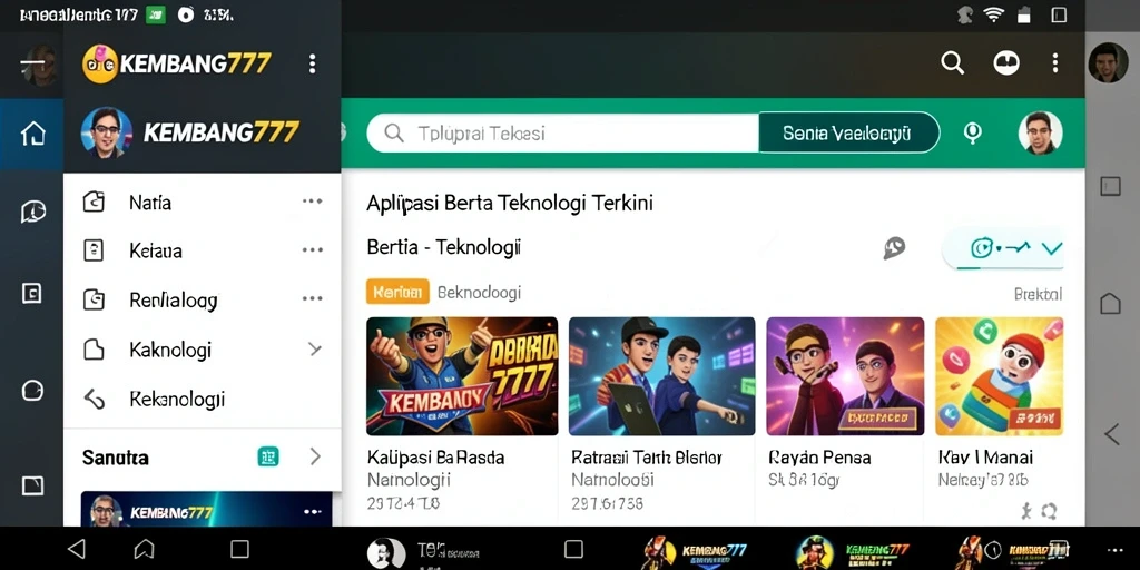 Antarmuka KEMBANG777 menampilkan informasi teknologi terbaru.