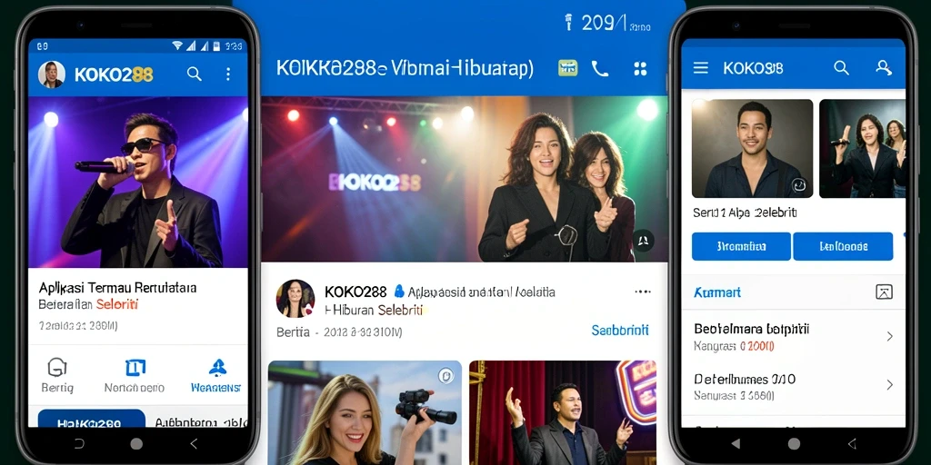 Tampilan antarmuka aplikasi KOKO288 yang modern dan informatif.