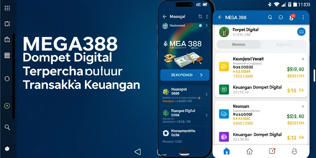 Antarmuka MEGA388 yang sederhana dan efisien untuk transaksi Dompet Digital.