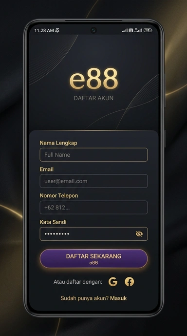 Panduan Registrasi Akun Baru e88 untuk Pengguna Android